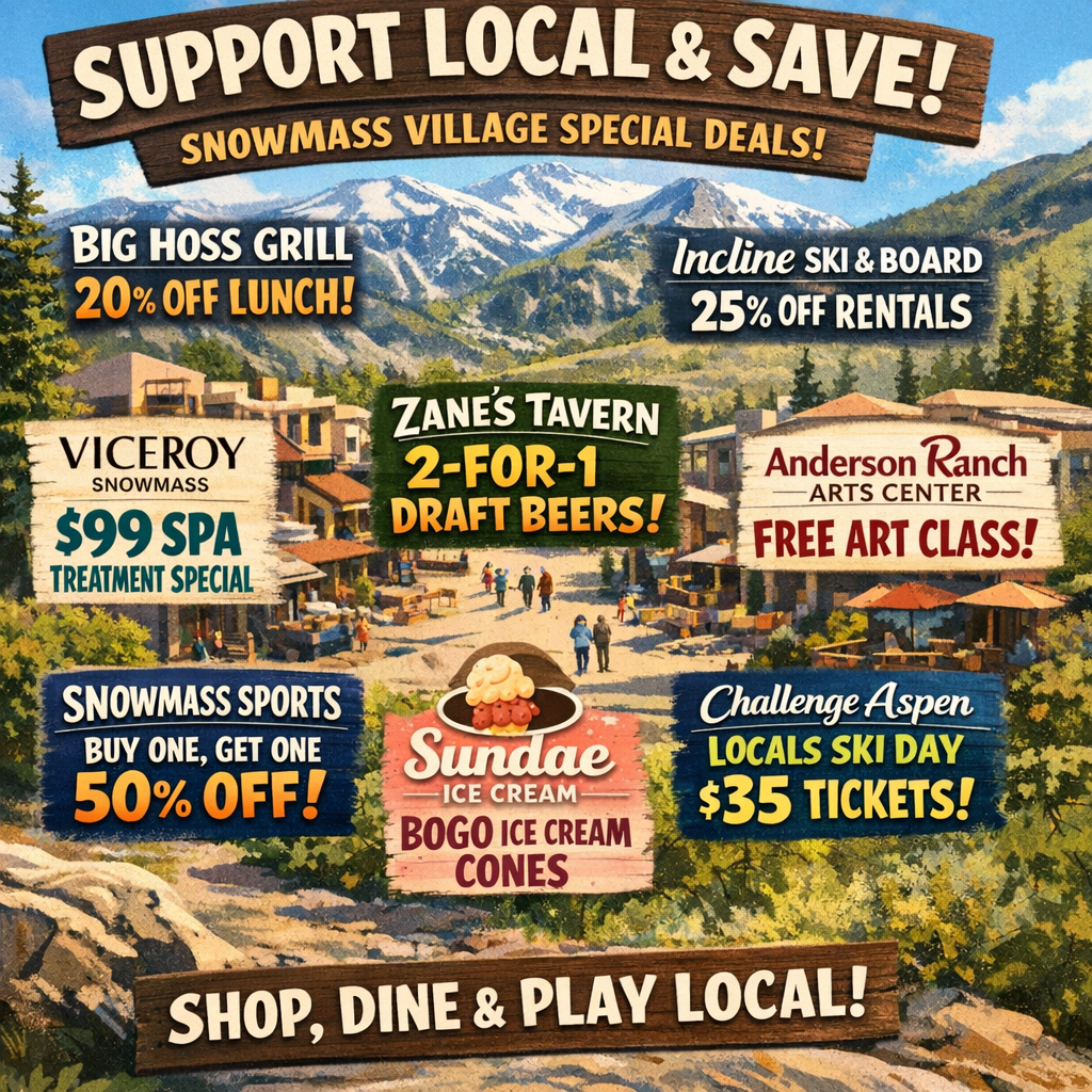 Exclusive Deals Await: Snowmass Businesses Offer Special Promotions